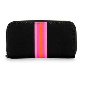 Cash Rave Wallet Black Pink and Orange